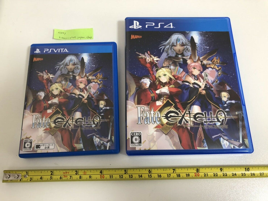 Fate extella ps4 and ps vita game soft set used