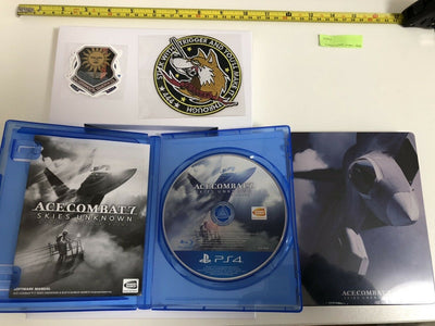 ACE COMBAT 7 SKIES UNKNOWN ps4 game soft steel book case wapen set japan ver